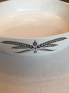 Vntg Anchor Hocking Cooking Casserole Dish Black Wheat 9" "Astro-Age Ceramic" - Picture 1 of 4
