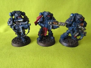 A15 WARHAMMER 40K SPACE MARINE CRIMSON FIST ARMY- STERNGUARD VETERAN MARINES X 3 - Picture 1 of 2