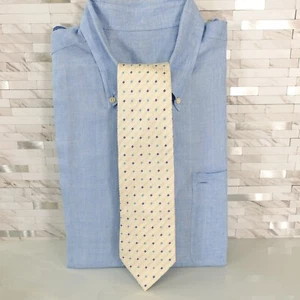 Balmain Neck Tie Men White Solid Bright Luxury Light Minimal Foulard France VHTF - Picture 1 of 11