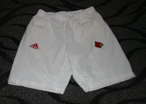 Louisville Cardinals Football team issued white Adidas shorts M NWOT - Picture 1 of 1
