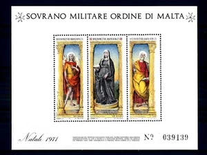 SMOM - 1971 - BF - Natale. Trittico di Liberale da Verona MNH** - Imagen 1 de 1