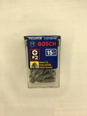 New Bosch P2115TCB 1 In. Impact Tough Phillips Insert Bit, 15-Piece - Image 1 of 3