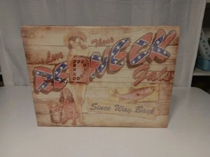 LOVE THOSE REDNECK GALS SINCE WAY BACK CANVAS 12×16 MAN CAVE DECOR - Picture 1 of 6