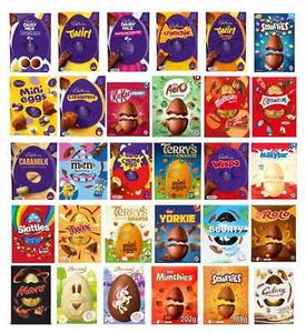 Easter Egg Collection Nestle Cadbury KitKat M&M's Aero Peppermint Chocolate Egg - Picture 1 of 23