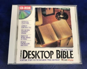 Vintage 1994 Compu Works DESKTtOP BIBLE KJV for Windows on CD ROM - Picture 1 of 3
