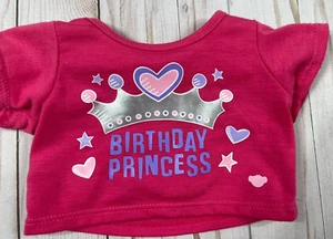 Build-A-Bear Workshop Feliz Cumpleaños Princesa Camisa Oso de Peluche Accesorios - Imagen 1 de 4