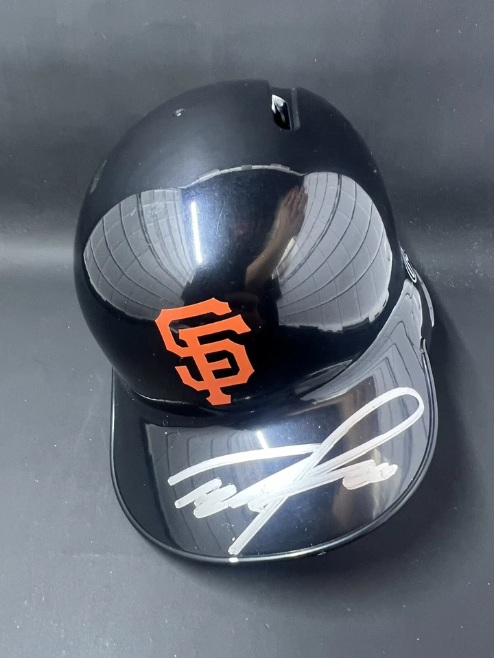 Tyler Fitzgerald Signed Mini San Francisco Giants Batting Helmet JSA - Image 1 of 3