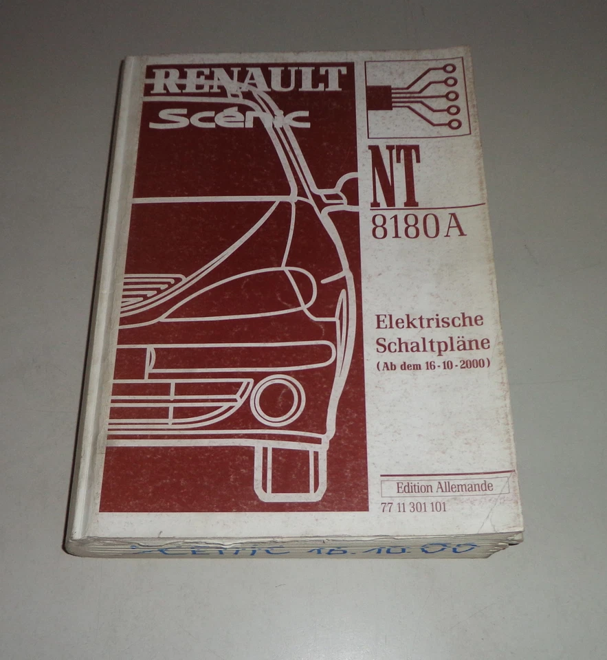 Manual de Taller Eléctrico/Eléctrico Diagramas Cableado Renault Scénic - 10/2000 - Imagen 1 de 1