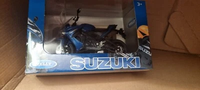 WELLY ЛИТОЙ 1/18 МАСШТАБ МОТОЦИКЛА НОВЫЙ В КОРОБКЕ SUZUKI GSX-S1000F Suzuki коробка - Изображение 1 из 3