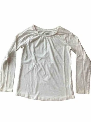 Circo 女孩白色长袖衬衫 L 码 10 12 基本圆领 — 第 1/4 张图片