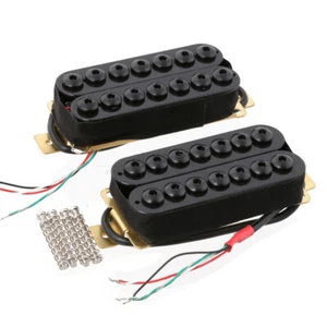 Ceramic Magnet Invader Style Guitar Humbucker Pickup Neck & Bridge 7 String - Picture 1 of 6