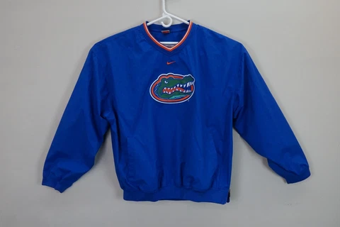 Vintage Nike Florida Gators Pullover Windbreaker Jacket Center Check Mens XL Cover