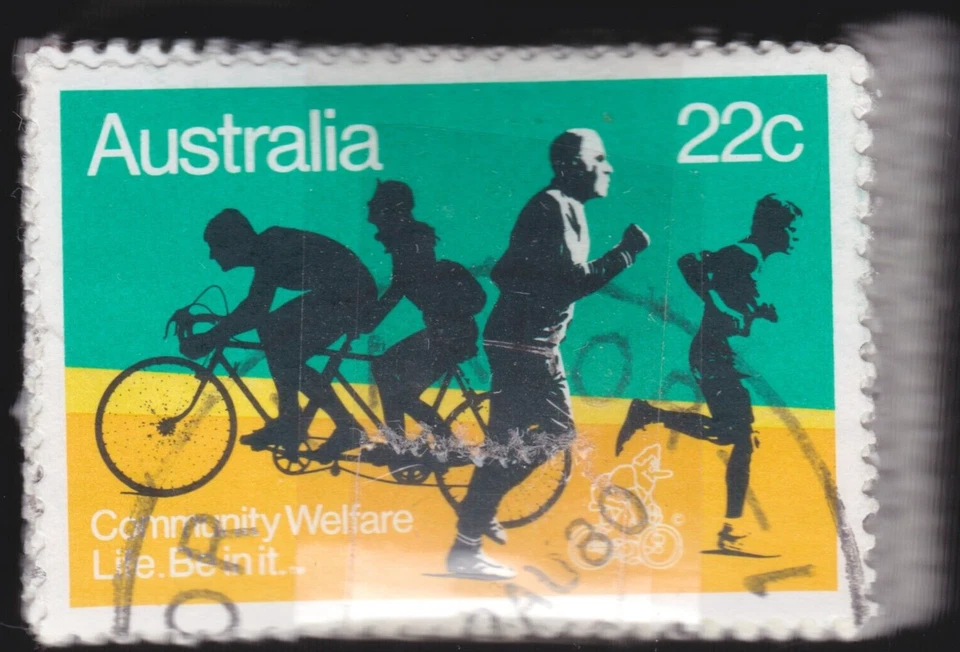 LOTE A GRANEL: Australia 1980 22c Bienestar Comunitario Usado Paquete de Sellos x 100 Aprox Foto 1 de 1