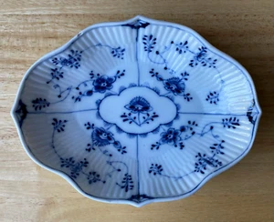 Antique MEISSEN STRAWFLOWER 6.75" Oval Bonbon Dish - Germany 1774-1814 - VGUC - Picture 1 of 10