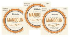 D'Addario Mandolin Strings 3 Pack Monel Medium Plus 11-41 Loop End