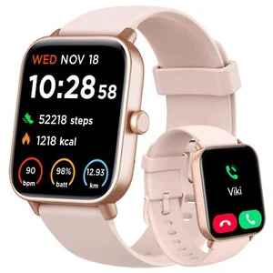 Montre Connectée pour Femme Android & iPhone Alexa Intégrée IP68 Etanche Activit... - Photo 1 sur 7