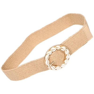  Cinture da donna bohémien Cintura elastica larga elasticizzata con fibbia - Immagine 1 di 4