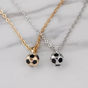 COLLANA CATENINA CIONDOLO PALLONE DI CALCIO ORO/ARGENTO SPORT UNISEX - Imagen 1 de 8