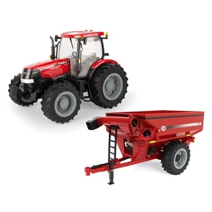 1/16 Case IH Puma 180 Tractor & Red J&M 875 Grain Cart Set, ERTL Big Farm 46072 - Picture 1 of 10