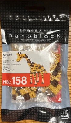 Nanoblock Giraffe - Construção Nível 2 - 150 PÇS - NBC _158 Novo Na Embalagem. - Imagem 1 de 2