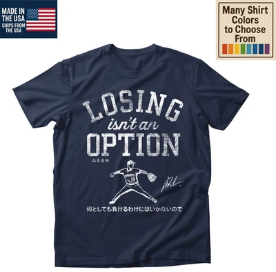 Camiseta Losing Isn’t An Option Yoshinobu Yamamoto Dodgers Foto 1 de 4