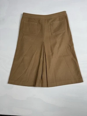 J.Crew女式8码羊毛混纺棕色裙 — 第 1/4 张图片