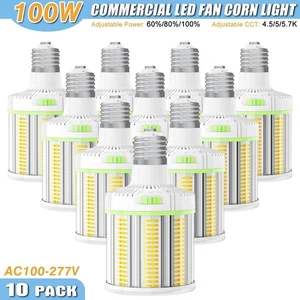 10PCS -100W LED Corn Cob Bulbs Light Commercial Warehouse Shop Lamp 4.5K/5K/5.7K - Picture 1 of 16