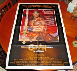 1984 CONAN THE DESTROYER  ORIGINAL MOVIE POSTER ONE SHEET SIZE 27 X 41, 840069 - Picture 1 of 5