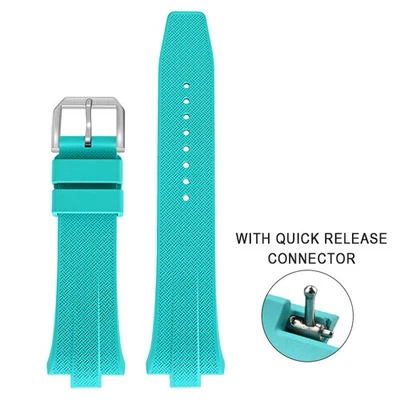 For Citizen NJ0150 NJ0151 replacement Strap FKM Watch Strap Convex Interface 9MM - Image 1 of 4