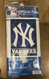 MLB New York Yankees Vertical Flag - 28" x 40" - Pinstripes - WinCraft C1532 - Picture 1 of 3