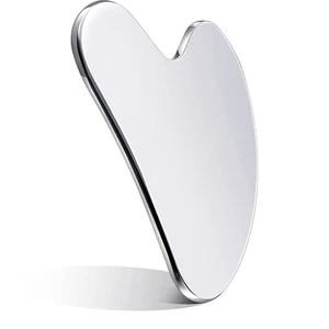 Stainless Steel Gua Sha Facial Tools Lymphatic Drainage Massager Guasha for Face - Picture 1 of 11