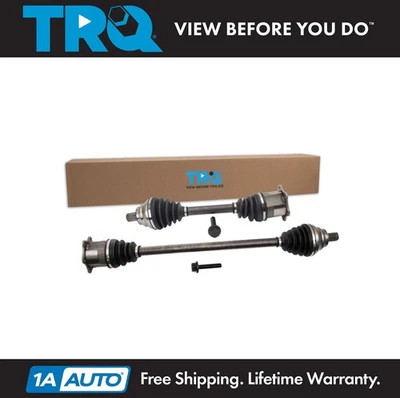 TRQ Front CV Axle Shaft Assembly Set Fits 2012-2015 Volkswagen Passat - Image 1 of 4