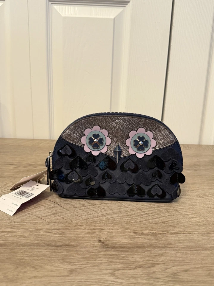 Estuche cosmético Kate Spare New York cuero Zibbi cúpula mediana nuevo con etiquetas Foto 1 de 3