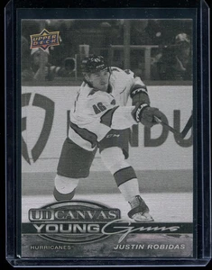 2025-26 Upper Deck Series 1 Justin Robidas Young Guns UD Canvas Black RC #C-102 - Picture 1 of 2