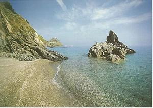 CARTOLINA SICILIA SICILY POSTCARD CAPO D'ORLANDO SPIAGGIA E MARE - BEACH SEA - Picture 1 of 1