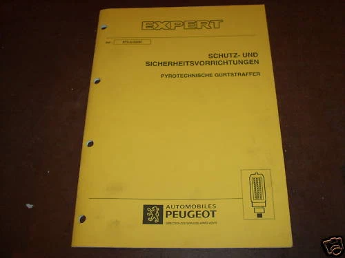 Manual de Taller Peugeot Experto Pretensor, St. 1997 - Imagen 1 de 1