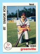 1990 Minor League Rick Morris- Greenville Braves- Box 122