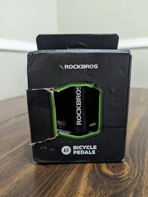 Pedales de bicicleta Rock BROS Mght 16" negro 2017-12CBK Foto 1 de 4