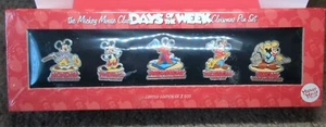Disney Mickey Mouse Club Days of the Week Pin Boxed Set LE 2500 - Picture 1 of 2