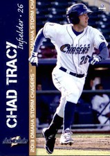 2013 Omaha Storm Chasers Brandt #11 Chad Tracy Carmel Indiana IN Baseball Card
