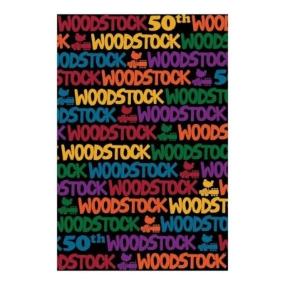 Nuevo tapiz colorido de regalo de festival de música de Woodstock 60x90 50 aniversario grande Foto 1 de 2