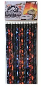 Jurassic World Pencils 12ct-Pack Party Favor School Supplies Collectible RARE - Picture 1 of 3