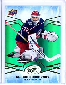 2018-19 Upper Deck Ice Sergei Bobrovsky 24 Green Colombus Blue Jackets Panthers - Picture 1 of 1