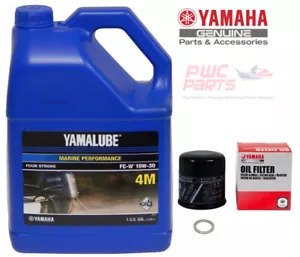 YAMAHA OEM F75 F90 F115 F115B Outboard Oil Change Kit 4M Filter LUB-MRNMD-KT-11 - Picture 1 of 2