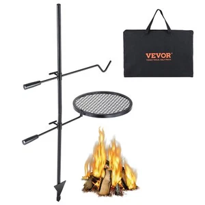 Swivel Campfire Grill Fire Pit Grill Grate over Fire Pits Cooking Equipment - Picture 1 of 7