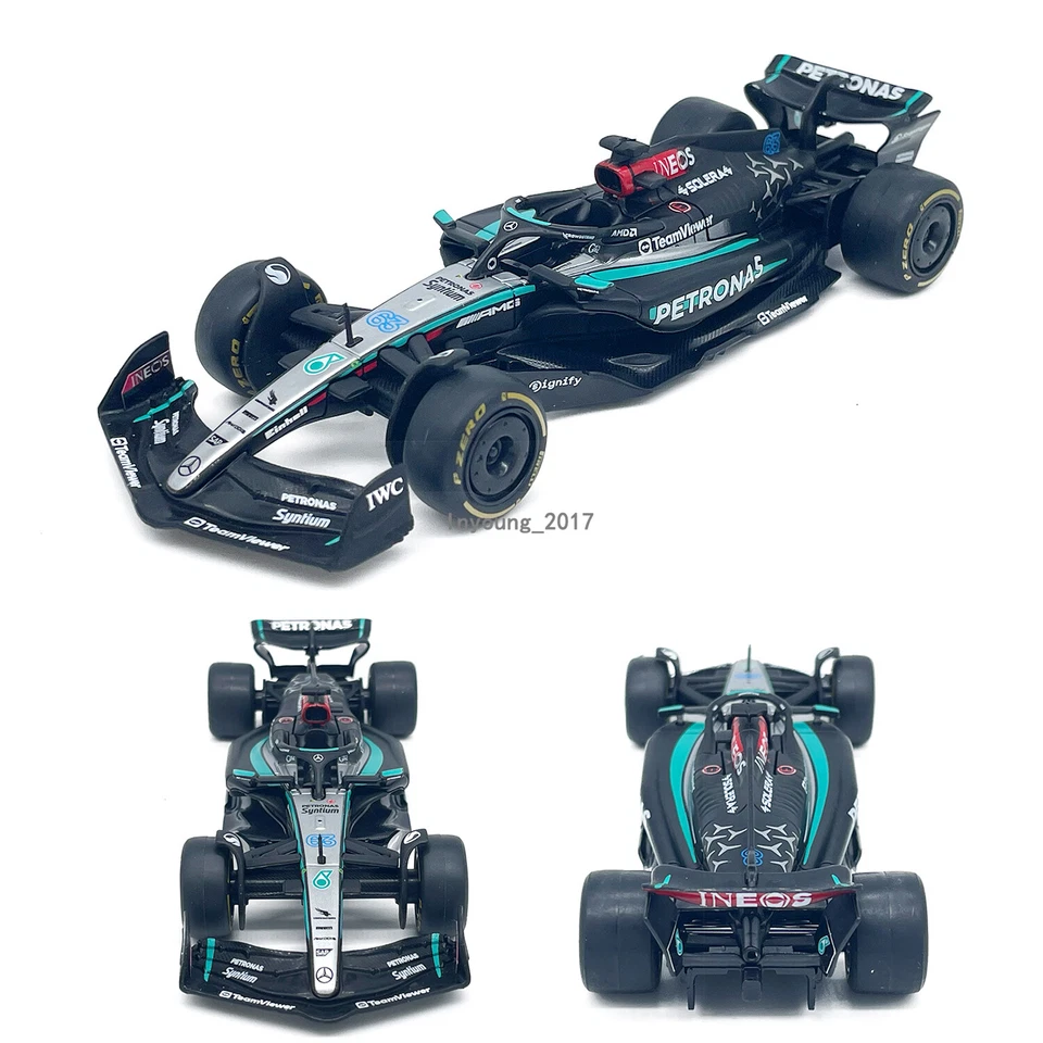 1/43 2024 AMG Petronas F1 W15 Model Car Diecast Formula 1 Cars George Russell 63 - Image 1 of 4