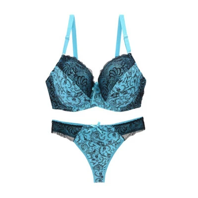 Женское сексуальное белье кружевная кукла бюстгальтер пуш-ап стринги комплект пижамы нижнее белье - Изображение 1 из 4