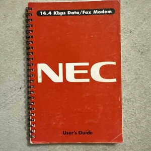 NEC 14.4Kbps Data/Fax Modem User's Guide 1993 Manual Rare - Picture 1 of 7