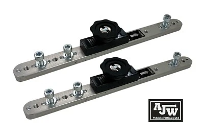 2 x Unwin Quick Release Lockable Seat Clamp Runner Tracking Rail Minibus Van SL - Image 1 of 4