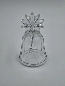  Princess House 24% Lead Crystal Clear Glass Bell Etched Year 2000  - Picture 1 of 2